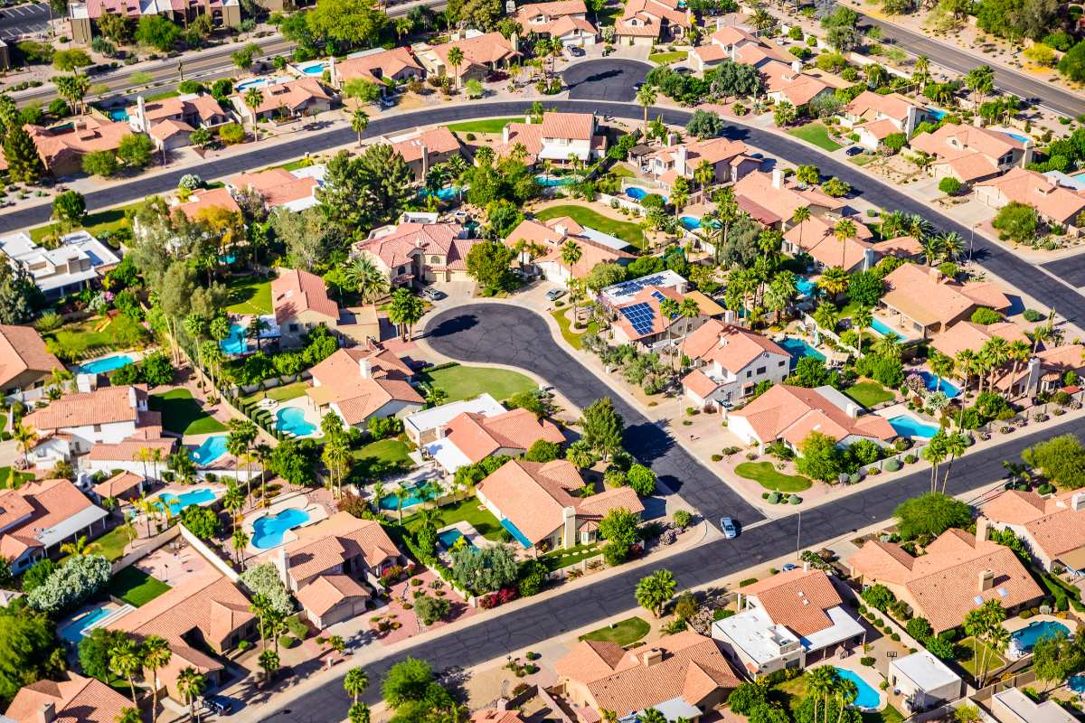 photo of a neighborhood in Phoenix.